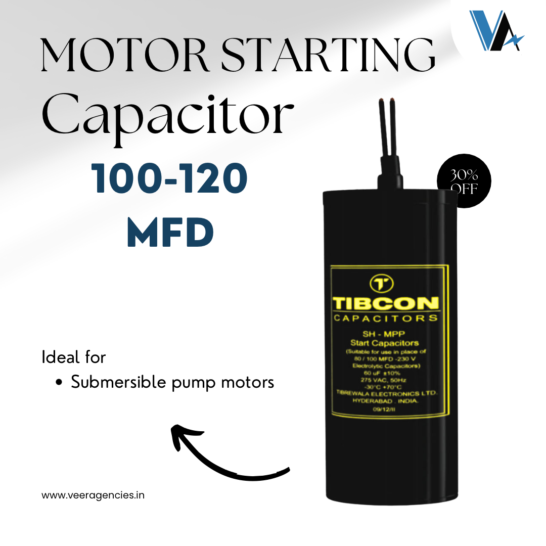 Tibcon 100-120 MFD Motor Start Capacitors