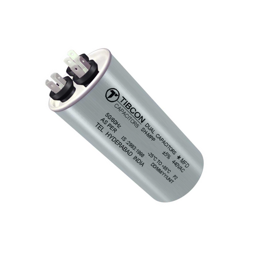 Tibcon 50 +  MFD Dual Capacitor for Air Conditioner (PIN Type)