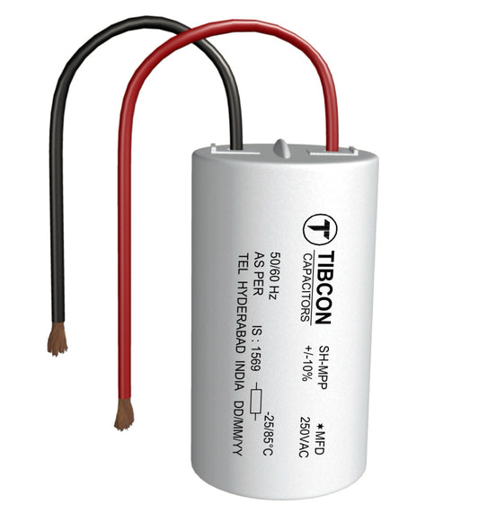 Tibcon 20 MFD 250V Capacitor for lighting fixtures (Wire Type)