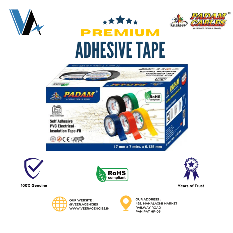Padam PVC Self Adhesive Electrical Tape Padam PVC Self Adhesive Electrical Tape