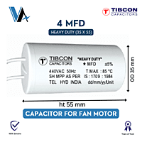 Tibcon 4.00 MFD Capacitor for Fan Tibcon 4.00 MFD Capacitor for Fan