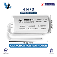 Tibcon 4.00 MFD Capacitor for Fan Tibcon 4.00 MFD Capacitor for Fan