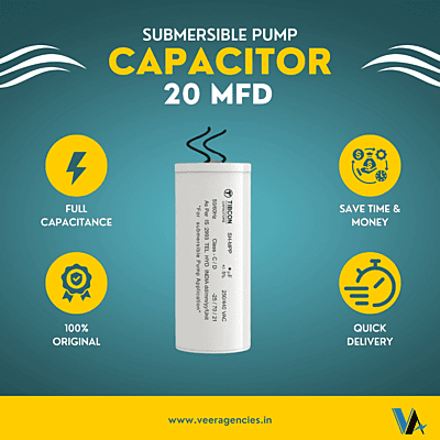 Tibcon 20 MFD 440 V Capacitor for Submersible Pump