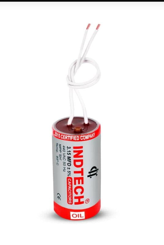 Indtech CAPACITOR 3.15 MFD 440V for FANS Indtech CAPACITOR 3.15 MFD 440V for FANS