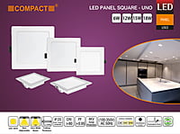 Copy of Compact LED Backlit Downlight Panel Square - UNO Copy of Compact LED Backlit Downlight Panel Square - UNO