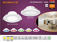 Compact 5W Backlit recessed concealed box downlight LED - HERO Compact 5W Backlit recessed concealed box downlight LED - HERO