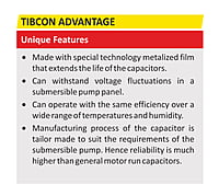 Tibcon 90 MFD 440 V Capacitor for Submersible Pump Tibcon 90 MFD 440 V Capacitor for Submersible Pump
